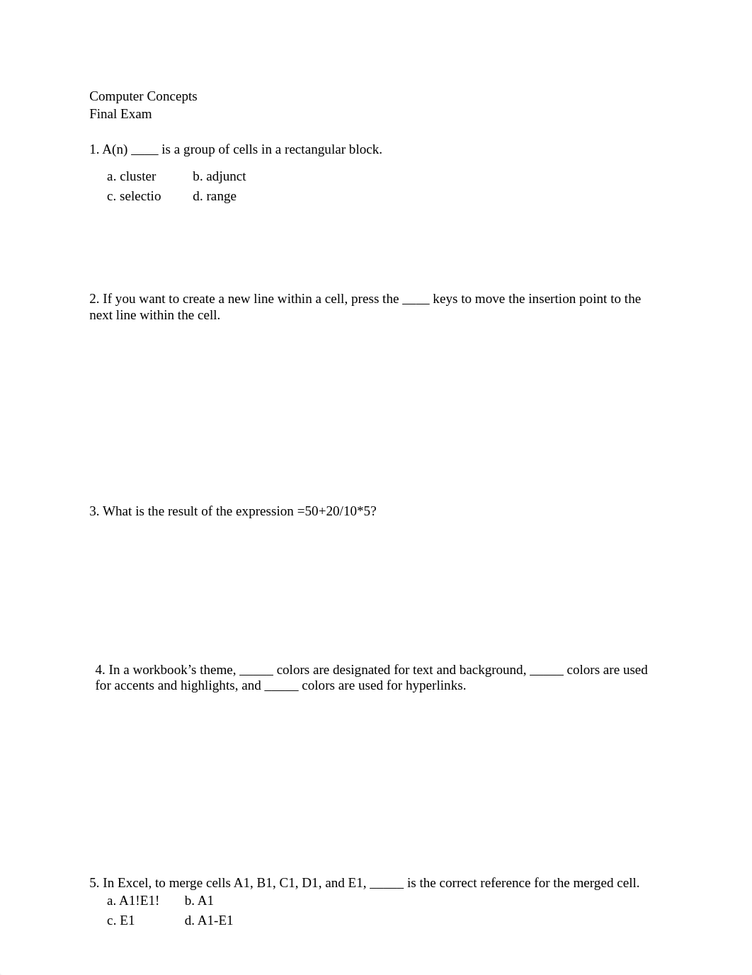 Computer Concepts Final Exam Excel 2016 (1).docx_d9uij36e3od_page1