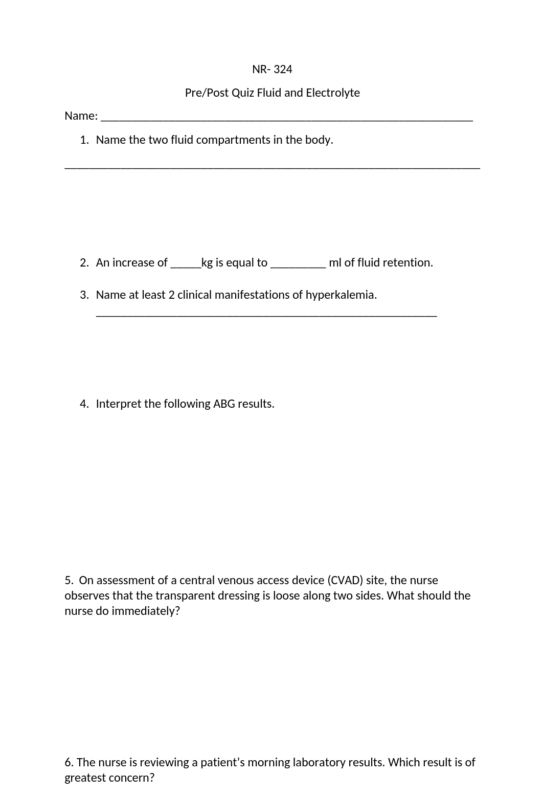 NR 324 prepost fluid- elec- Quiz SV with answers.docx_d9uphxqb7kk_page1