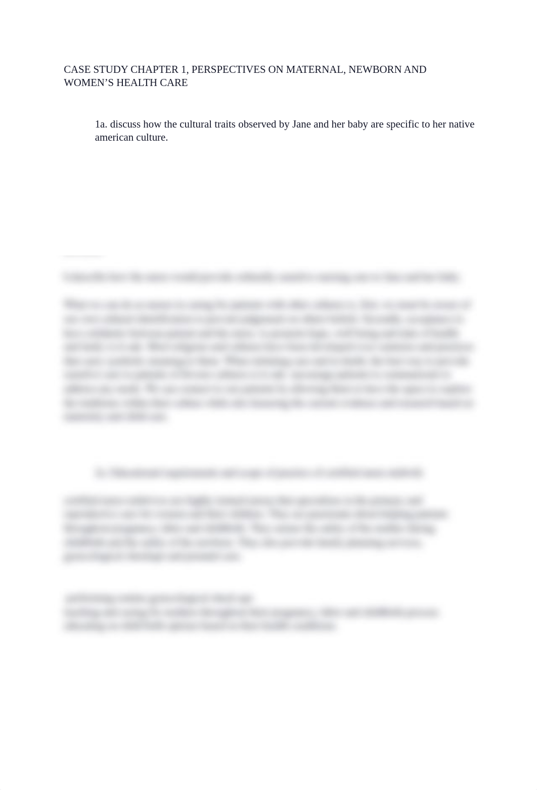 CASE STUDY CHAPTER 1, PERSPECTIVES ON MATERNAL, NEWBORN AND WOMEN'S HEALTH CARE.docx_d9ut9mt5p6l_page1