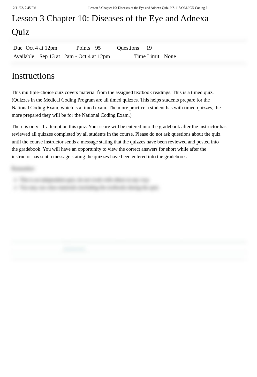Lesson 3 Chapter 10_ Diseases of the Eye and Adnexa Quiz_ HS 115_OL1_ICD Coding I.pdf_d9uvly2twwn_page1