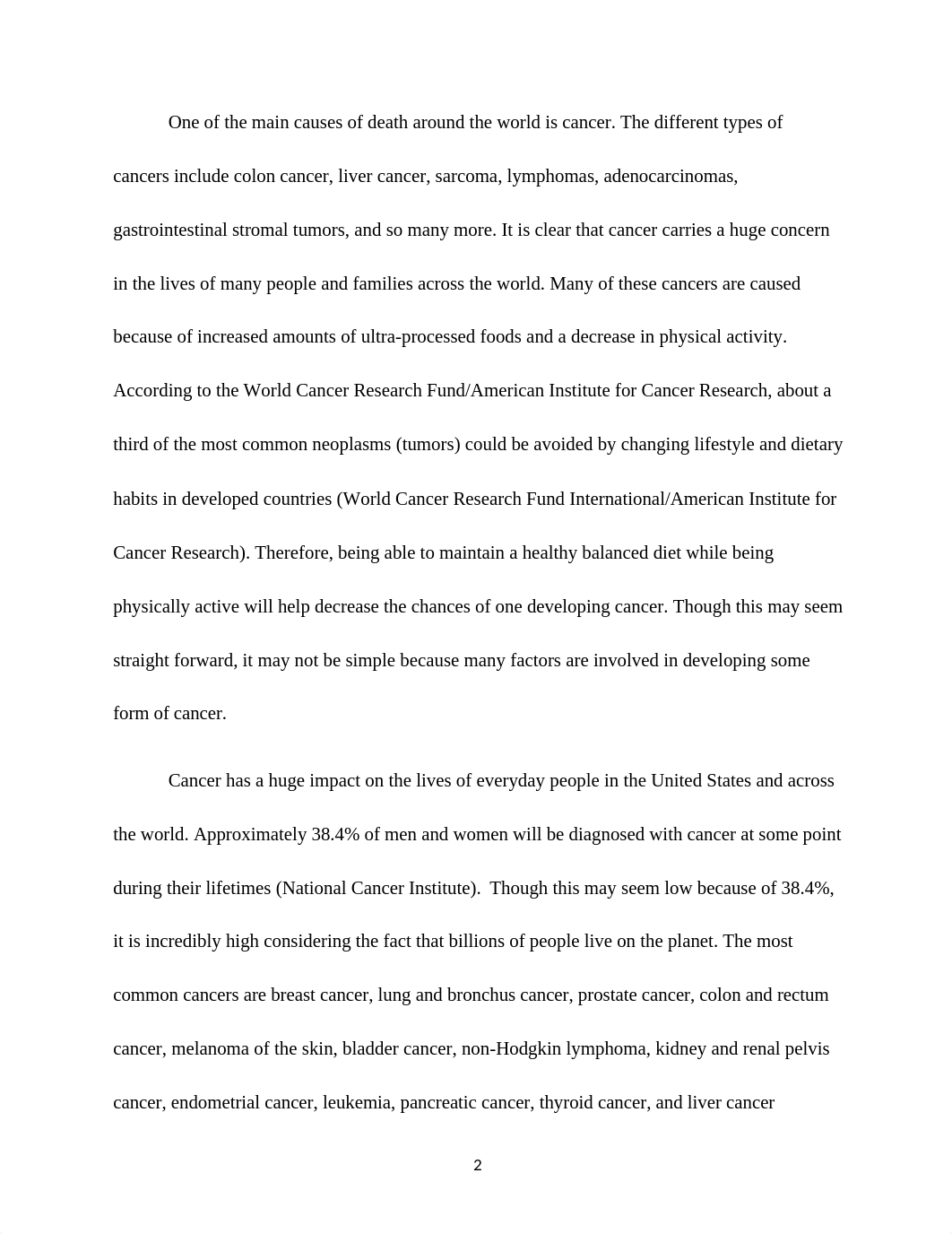 Cancer connection with diet and physical activity final final final paper (1).docx_d9uzyxfs7tv_page2