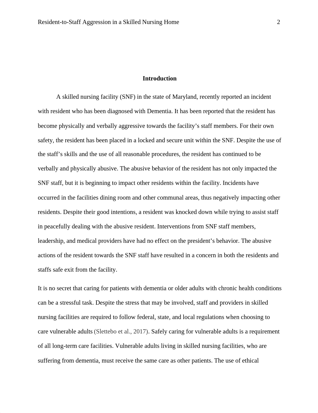 Resident-to-Staff Aggression in a Skilled Nursing Home-Tanika Wise.docx_d9v3sjicyk9_page2