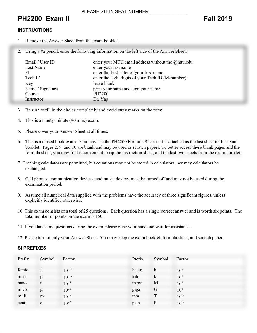 ph2200 exam II Fall 2019-Canvas w key.pdf_d9v6vyxi8lu_page1