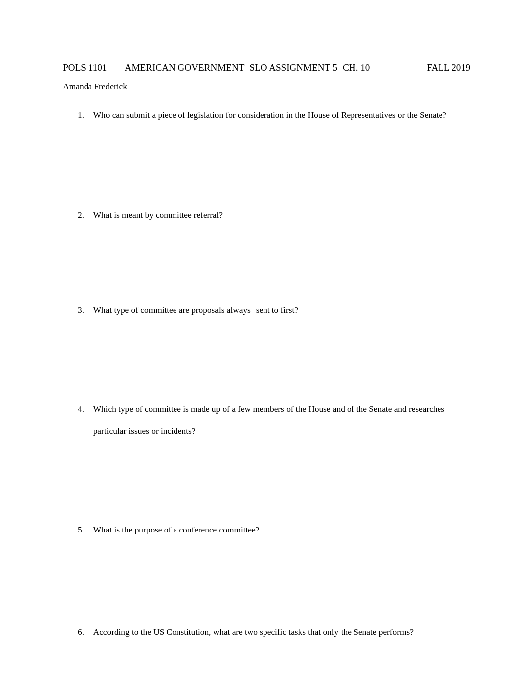 SLO Assignment 5 Ch. 10 Congress & Committees.docx_d9vbvx1szy5_page1