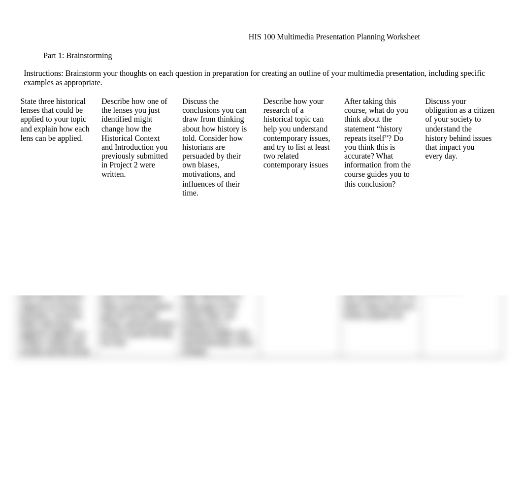 IN PROGRESS   HIS 100 Multimedia Presentation Planning Worksheet.docx_d9vglugzvng_page1