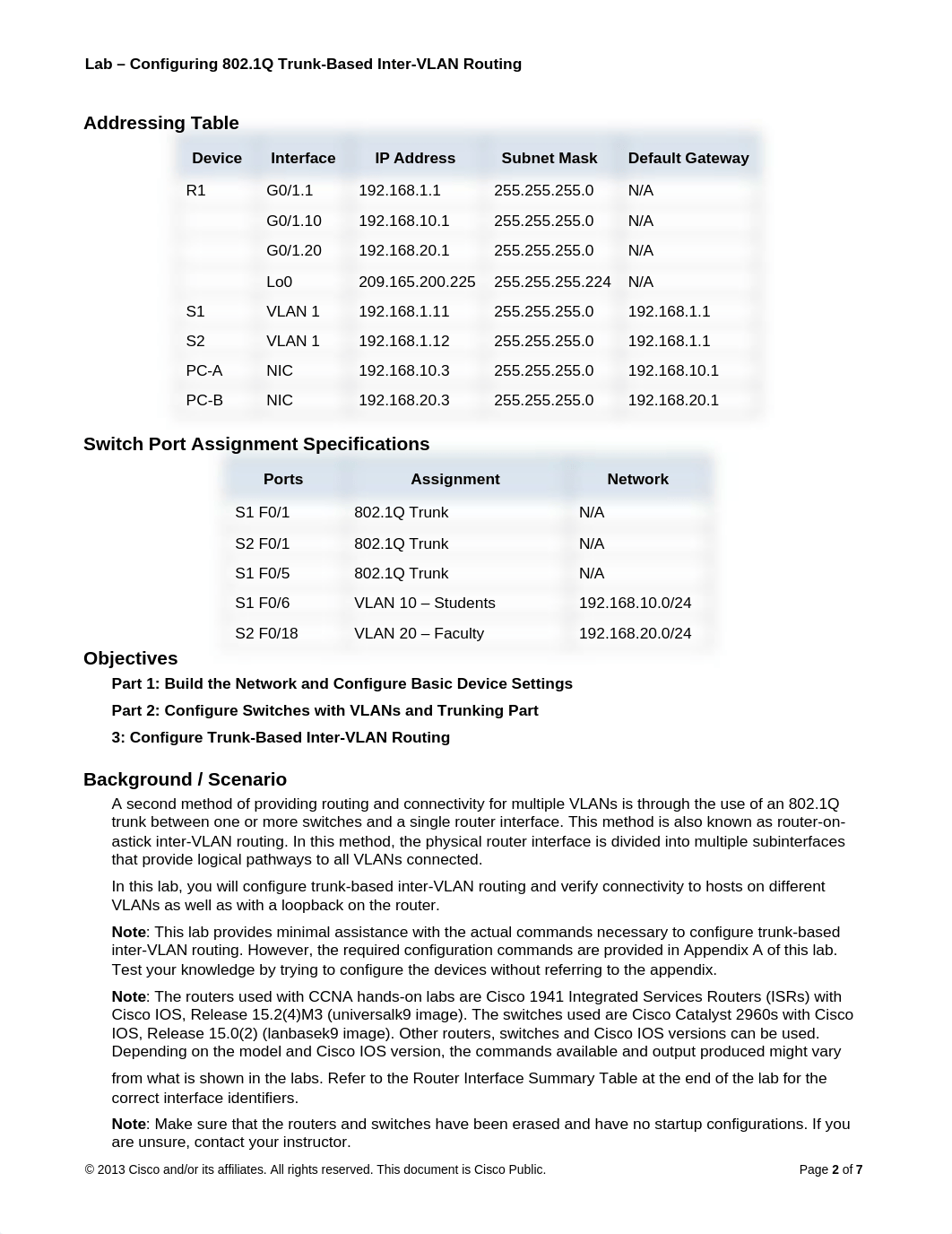 5.1.3.7 Lab - Configuring 802.1Q Trunk-Based Inter-VLAN Routing_d9vi3jc025x_page2