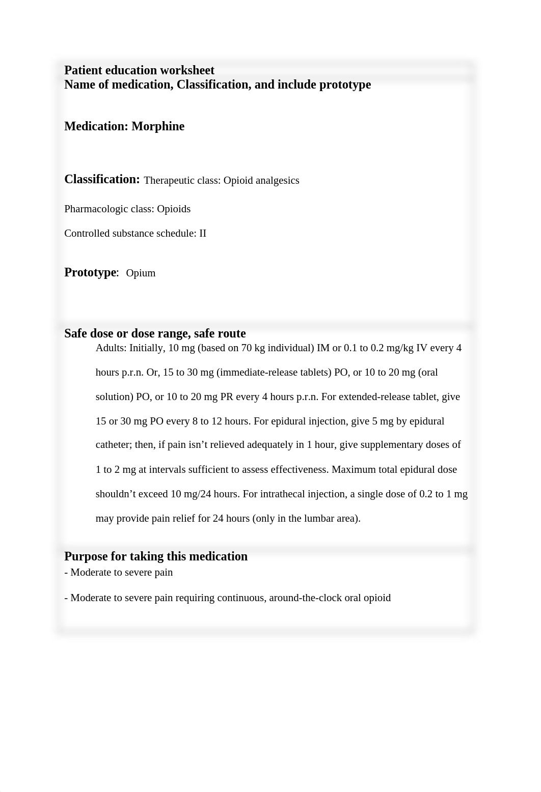 Pharm4fun-Vincent Brody - Morphine.docx_d9vkuesmad8_page1