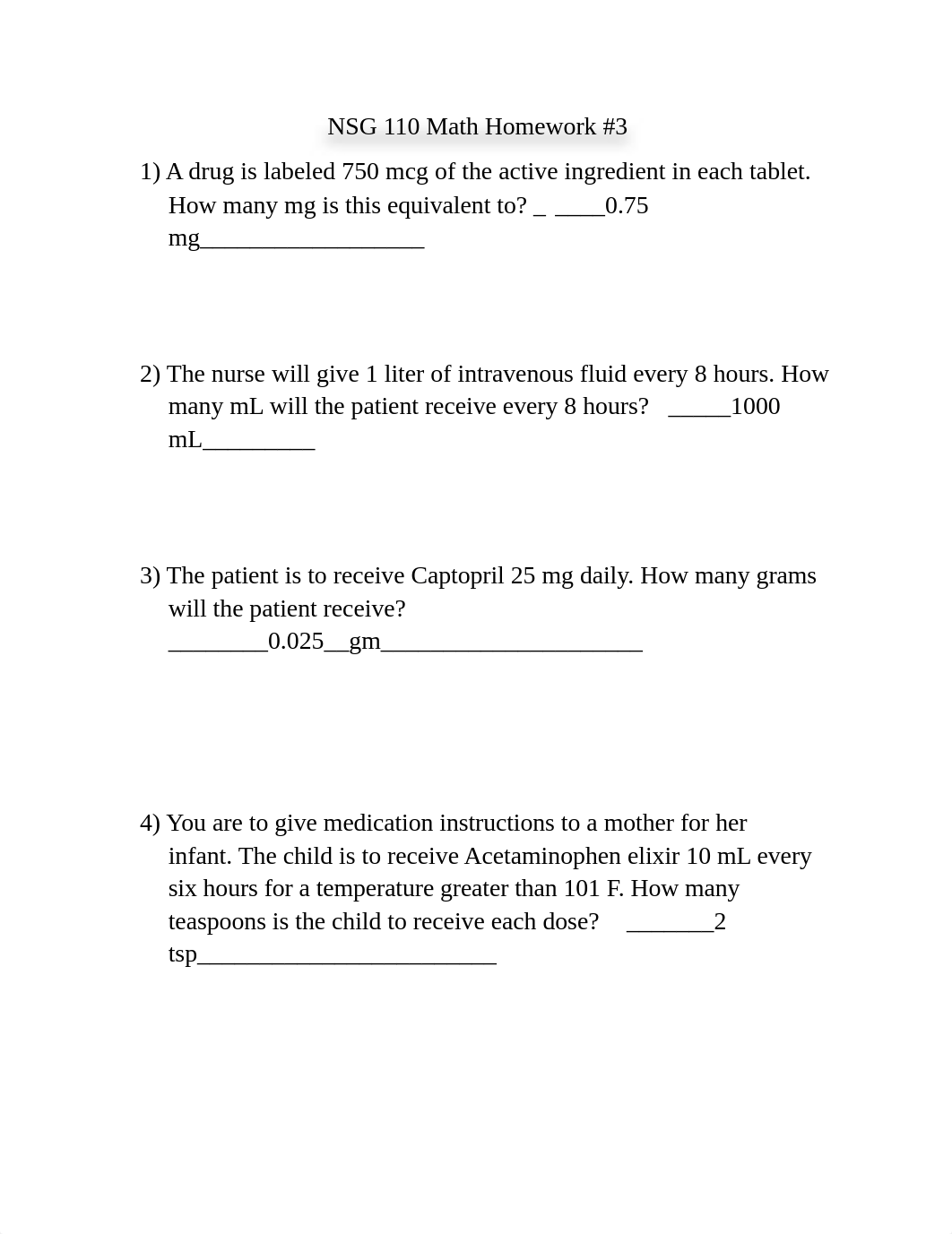 NSG 110 Math Homework #3.docx_d9vle5nl25e_page1