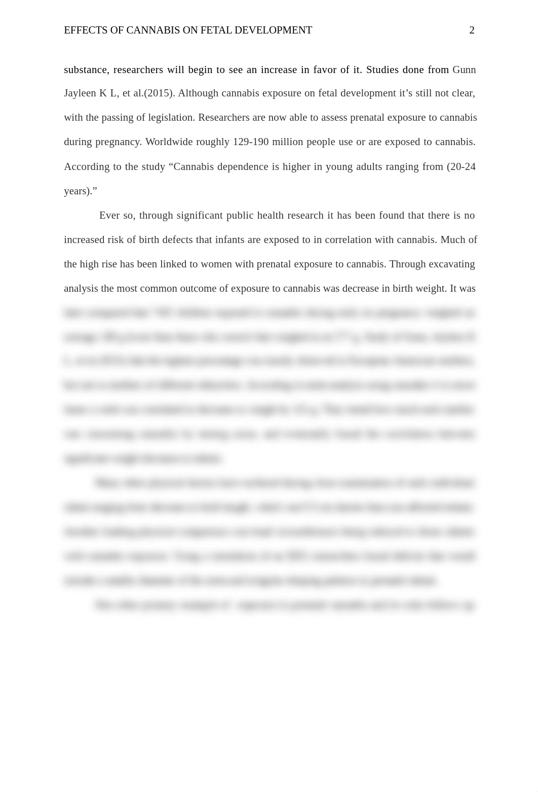 The effects of prenatal cannabis exposure on fetal development and pregnancy outcomes: a protocol_d9w3fyfzm8w_page2