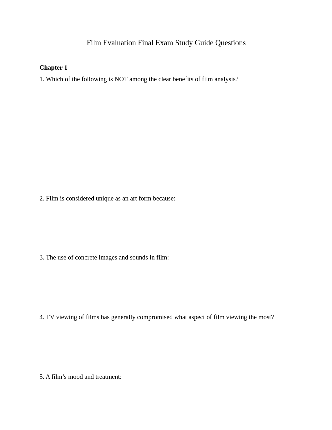 Film Evaluation Final Exam Study Guide Questions.docx_d9w3jynn1m5_page1