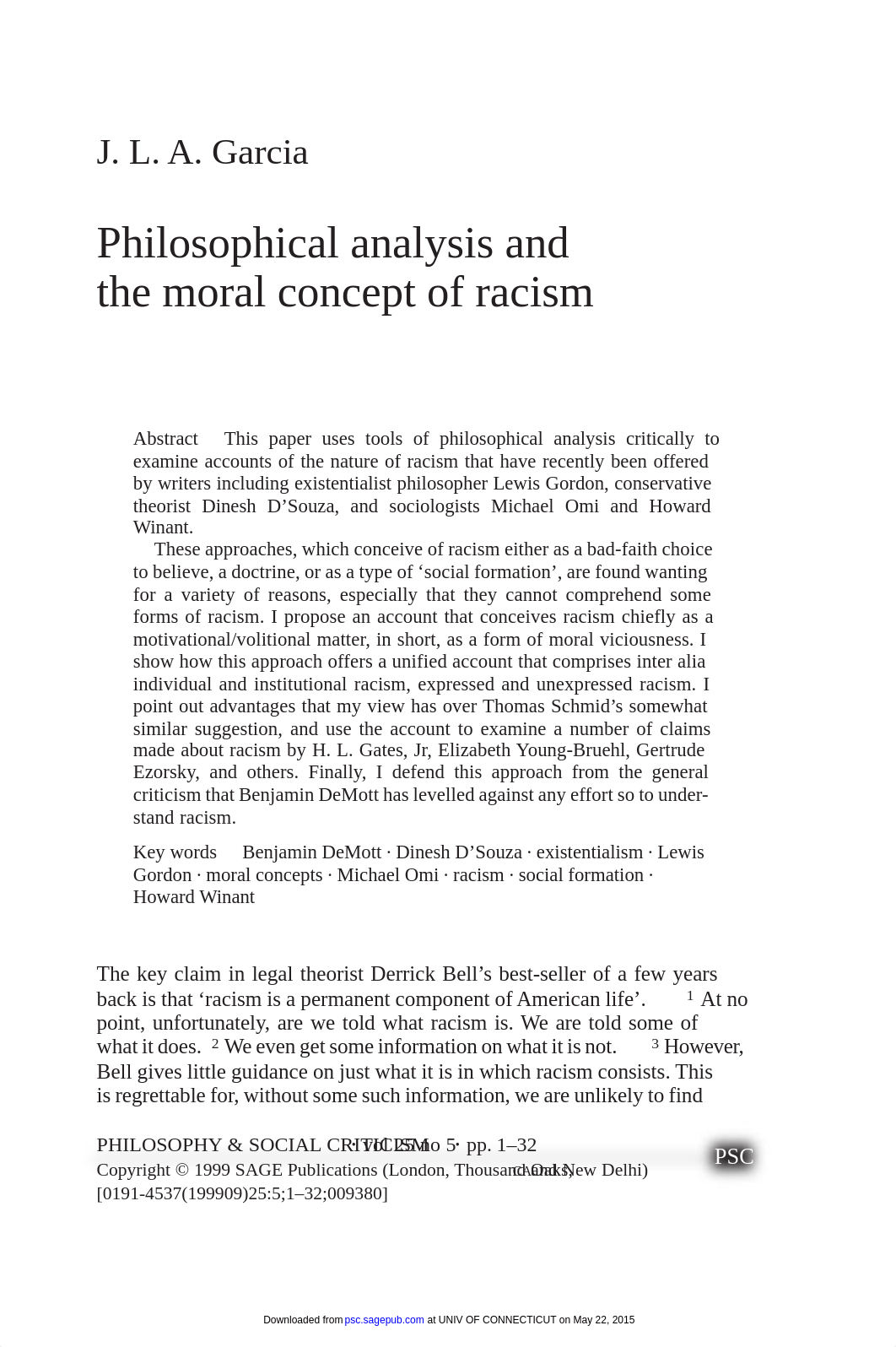 garcia, jla - philosophical analysis and the moral concept of racism.pdf_d9wpgplnz8h_page1