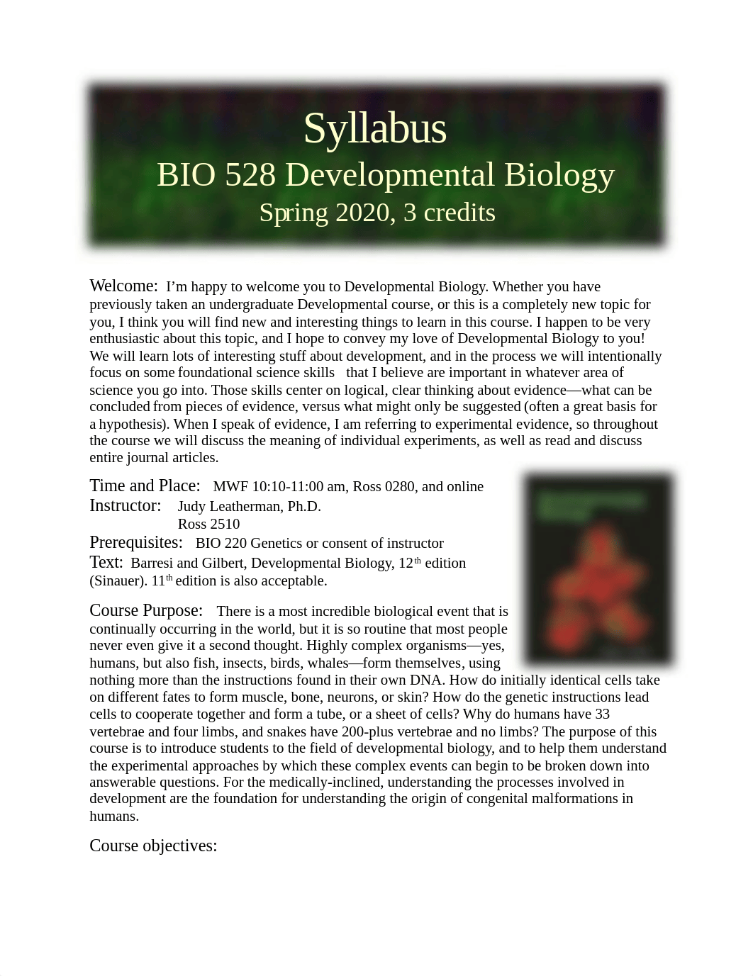 BIO528 Developmental Biology Syllabus.docx_d9wquvga2c9_page1