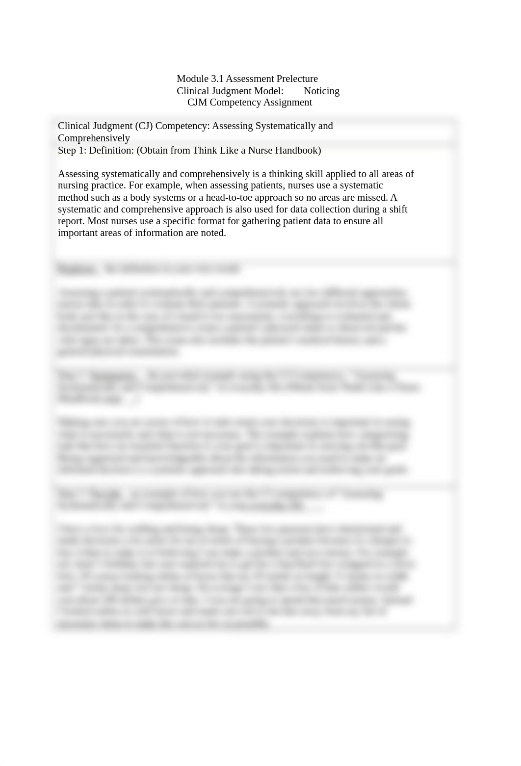 Module 3.1 Assessment Prelecture CJM Competency Assignment_Assessing Systematically and Comprehensiv_d9wz37scfyx_page1