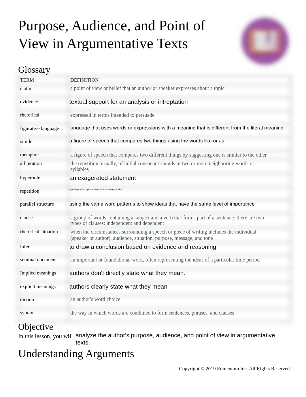 3. Guided Notes-B1.03-Purpose, Audiencen, and Point of View in Argumentative Texts.pdf_d9x08geudak_page1