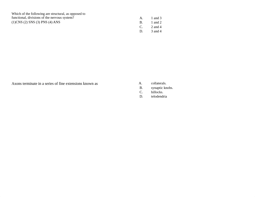 Self-test Intro to NS & its anatomy Ch 12.docx_d9x2r41is41_page1