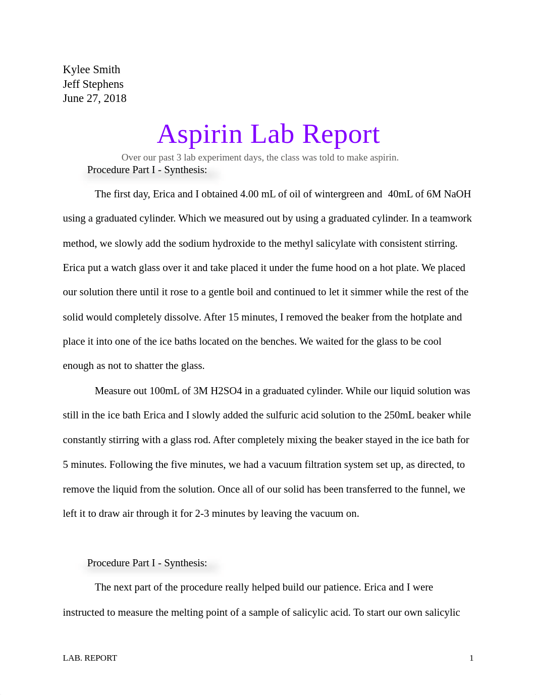 Aspirin Lab Report.pdf_d9x7tn4mm99_page1