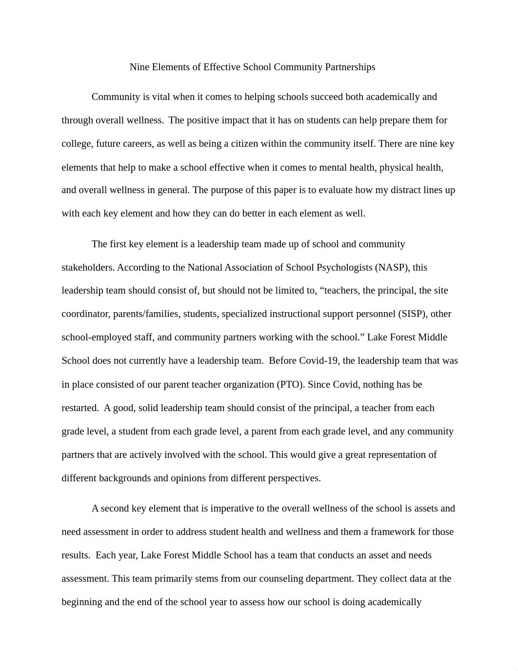 Nine Elements of Effective School Community Partnerships.docx_d9xa08rw1hn_page2