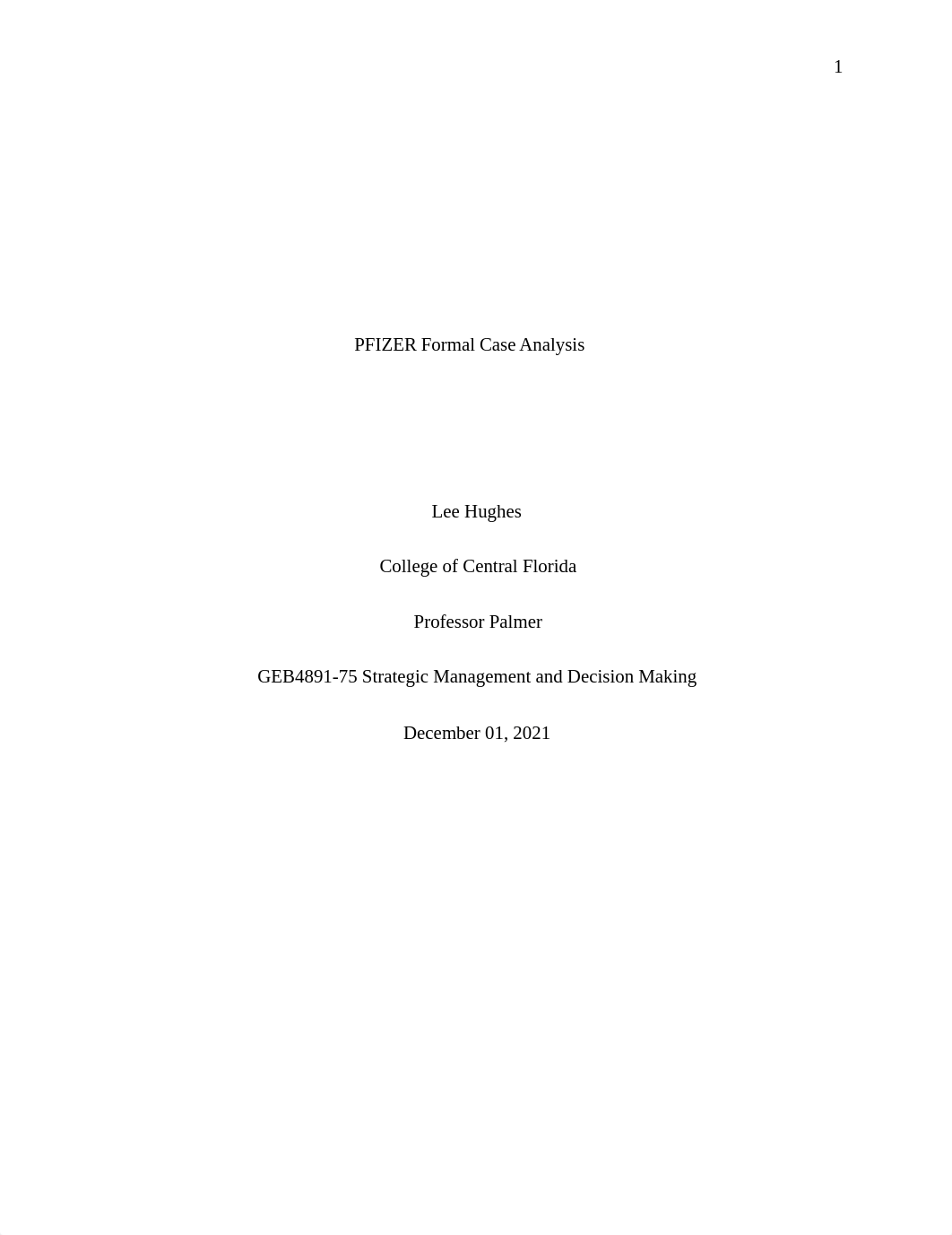 Lee Hughes Pfizer Case Analysis.docx_d9xl3fcon81_page1