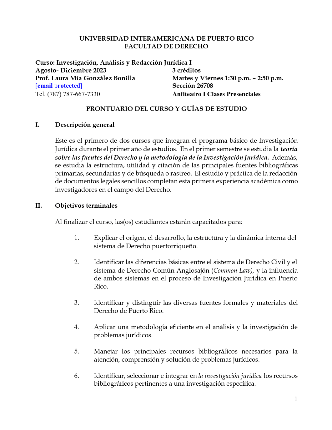 INVESTIGACION REDACION Y ANALISIS JURIDICO I - PROF. LAURA MÍA GONZÁLEZ.pdf_d9xn1pxuuku_page1