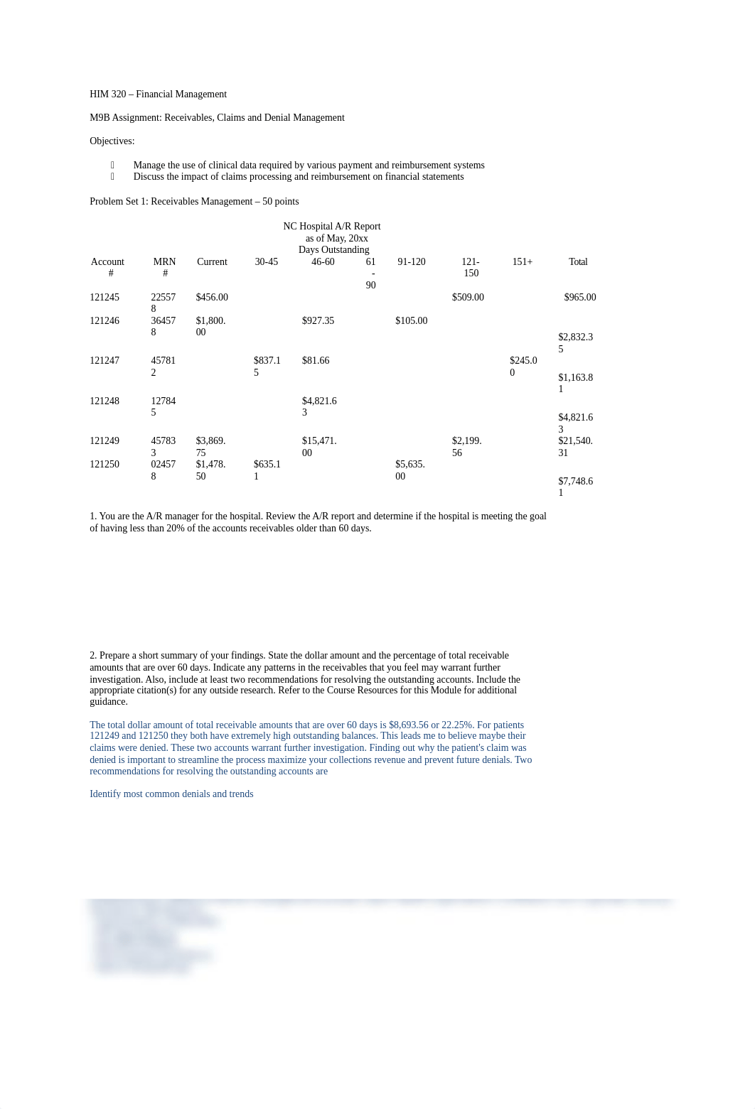 Grzelak M9B Assignment Receivables Claims and Denial Management.docx_d9y37030gz9_page1