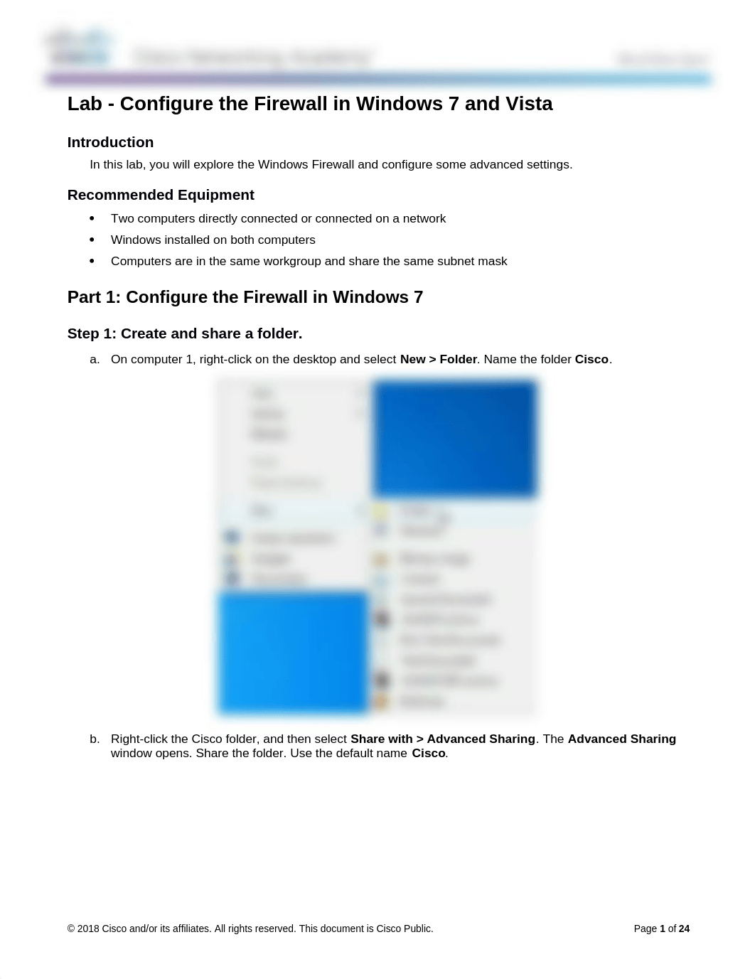 12.3.1.5 Lab - Configure the Firewall in Windows 7 and Vista.docx_d9y4xt4lte3_page1