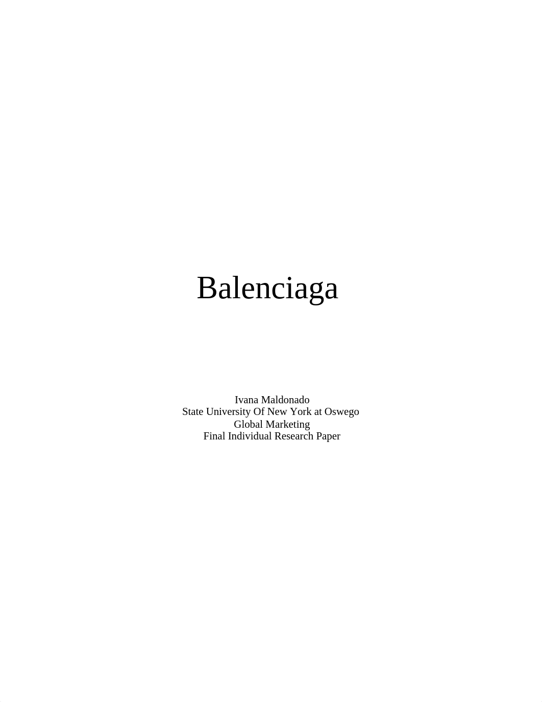 Balenciaga _ Global Marketing final paper .docx_d9y5grfurv3_page1