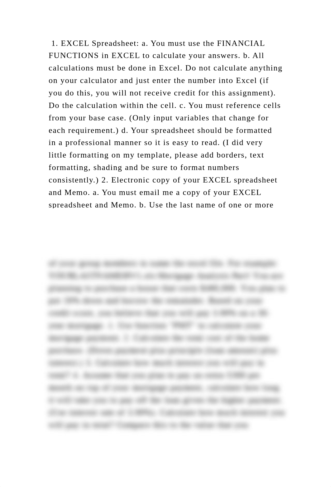 1. EXCEL Spreadsheet a. You must use the FINANCIAL FUNCTIONS in EXCE.docx_d9y5tm3bauu_page2