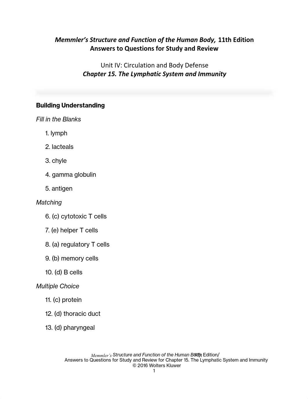 Chapter 15 Study and Review Answers Memmlers Structure and Function of the Human Body_d9y6d9nw1r7_page1