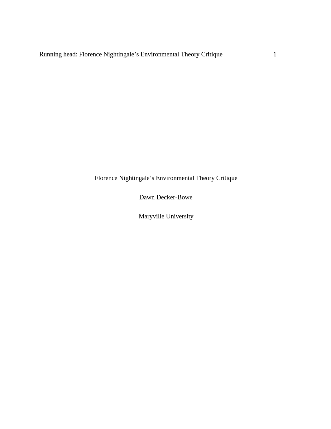 Florence Nightingale theory critique.docx_d9y9x3ah4ft_page1