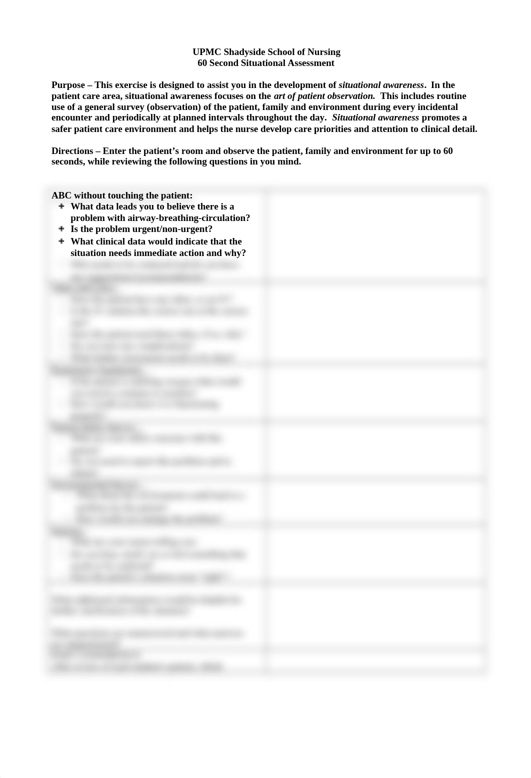 QSEN 60 Second Situational Assessment for Safety_d9yajju3yqr_page1