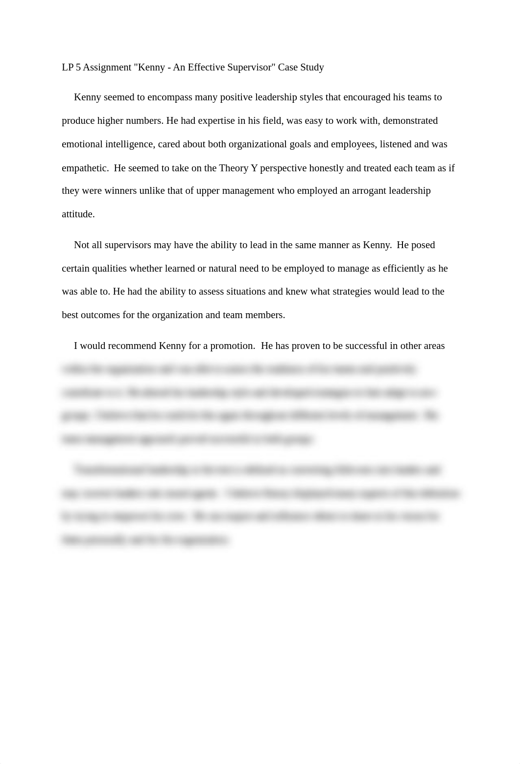 LP5 ASSIGNMENT KENNEY  AN EFFECTIVE SUPERVISOR CASE STUDY.docx_d9yn7difbv5_page1