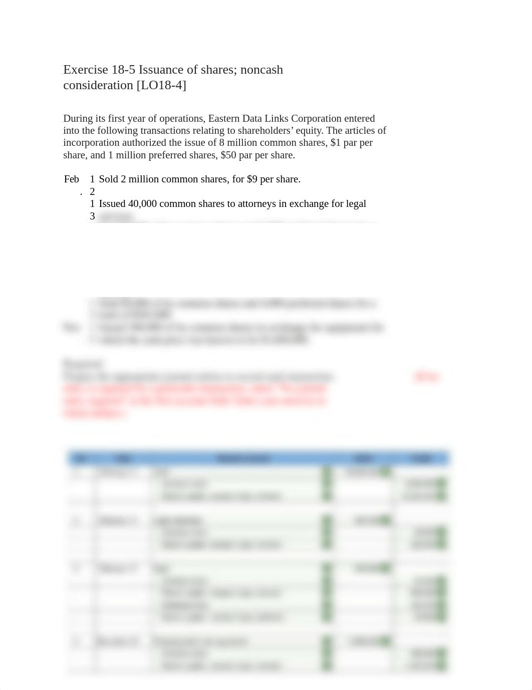 Exercise 18-5 Issuance of shares; noncash consideration .docx_d9ynp8tv5dl_page1