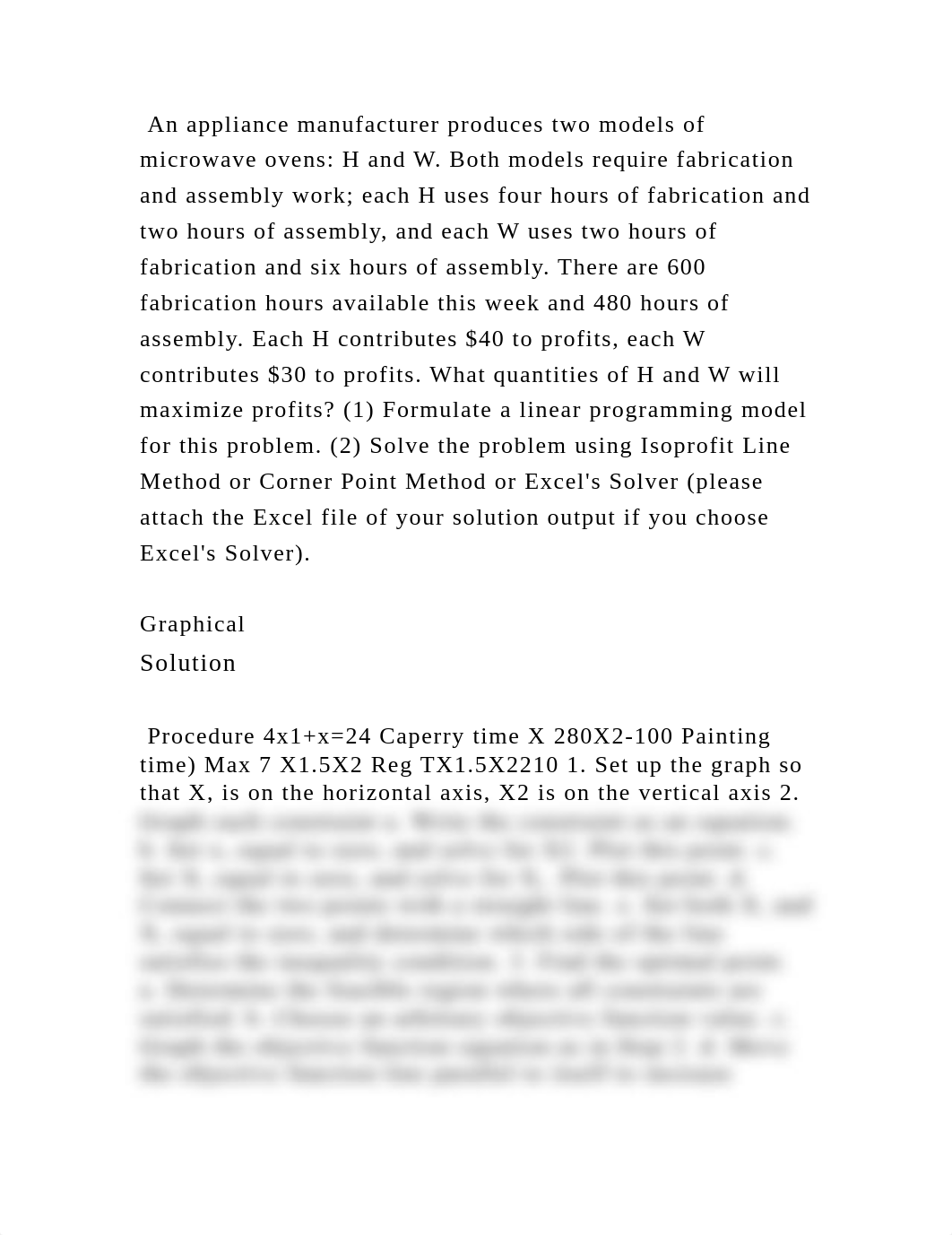 An appliance manufacturer produces two models of microwave ovens H a.docx_d9youplbtqa_page2