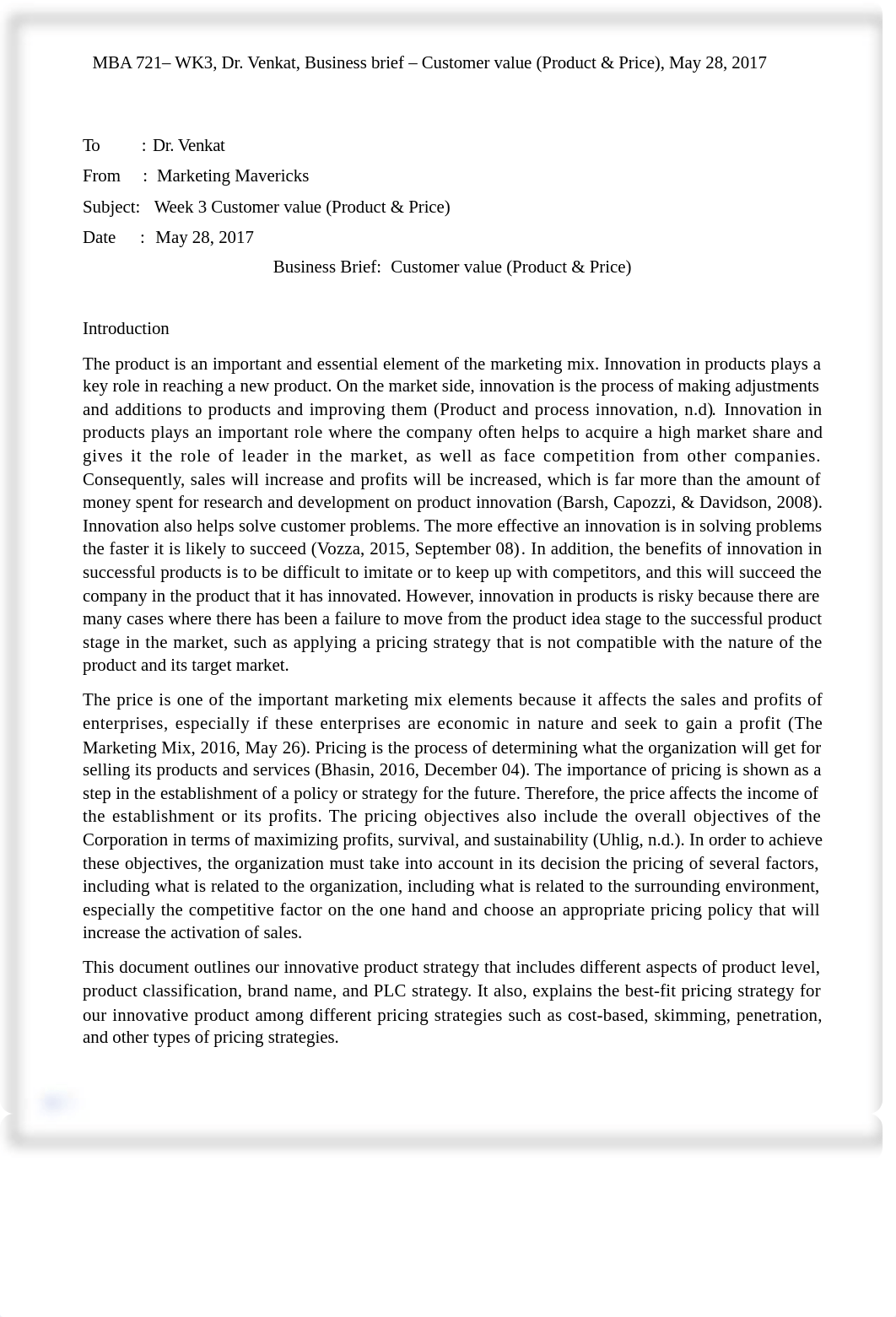 Week 3 A Customer value (Product & Price) Final Draft-v3.docx_d9ytns3b3ch_page1