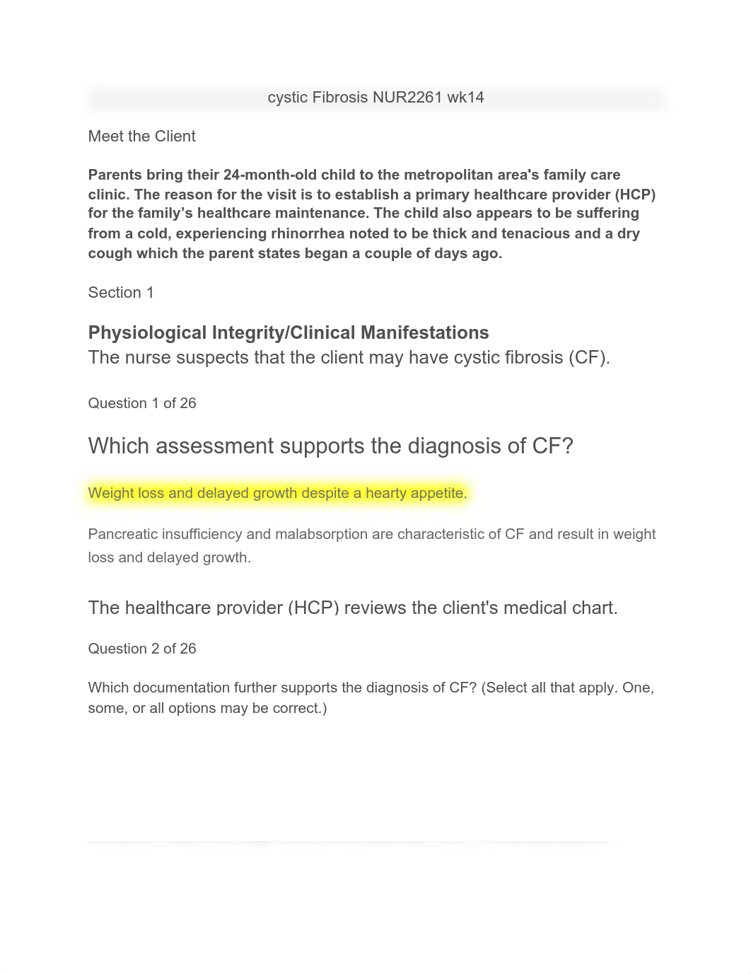 Cystic Fibrosis NUR2261 wk13 - Google Docs.pdf_d9yyd7edm00_page1