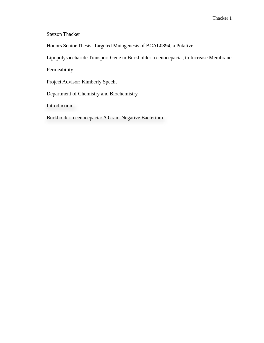 Literature Review on Lipoplysaccharide Transport Pathway and Introduction on BCAL0894 Mutagenesis in_d9yz6ymcrqx_page1