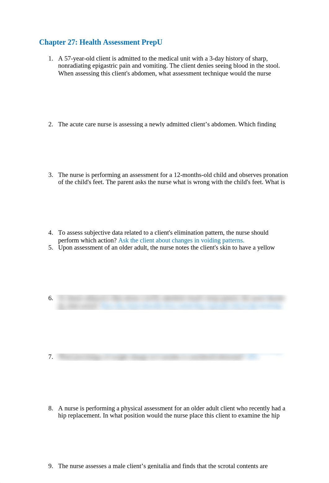 Chapter 27- Health Assessment PrepU.docx_d9z1ynmi3pt_page1