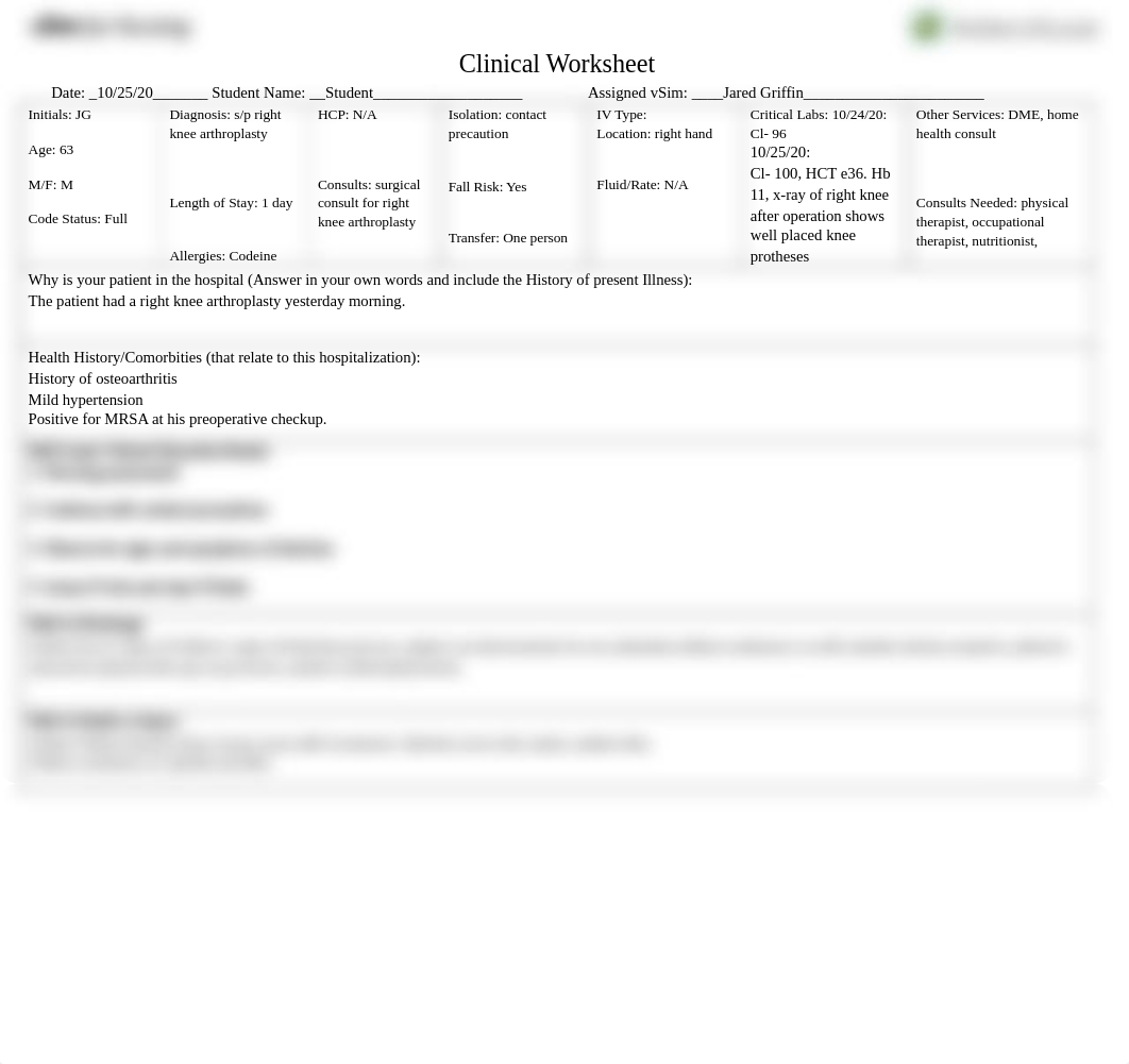 Jarred Griffin Clinical Worksheet.docx_d9zdk2pfxkz_page1