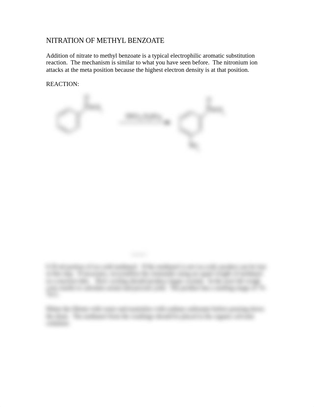 Lab 5  Nitration of Methyl benzoate.doc_d9zmg9k5uil_page1