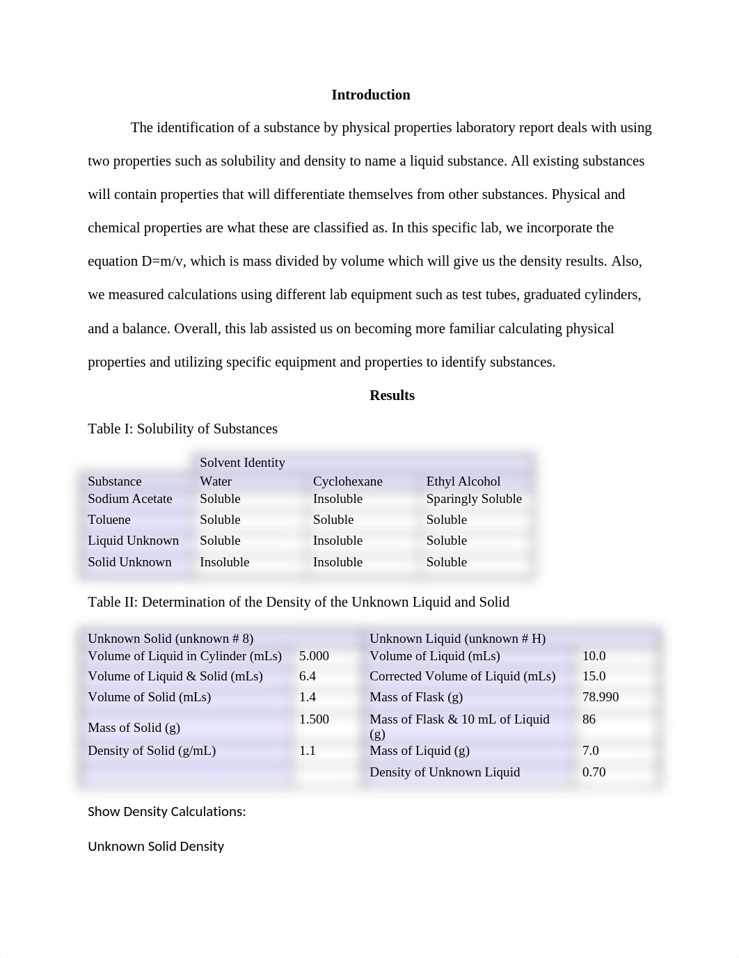 Identification of Substances by Physical Properties Lab Report.docx_d9zvcnayirj_page1