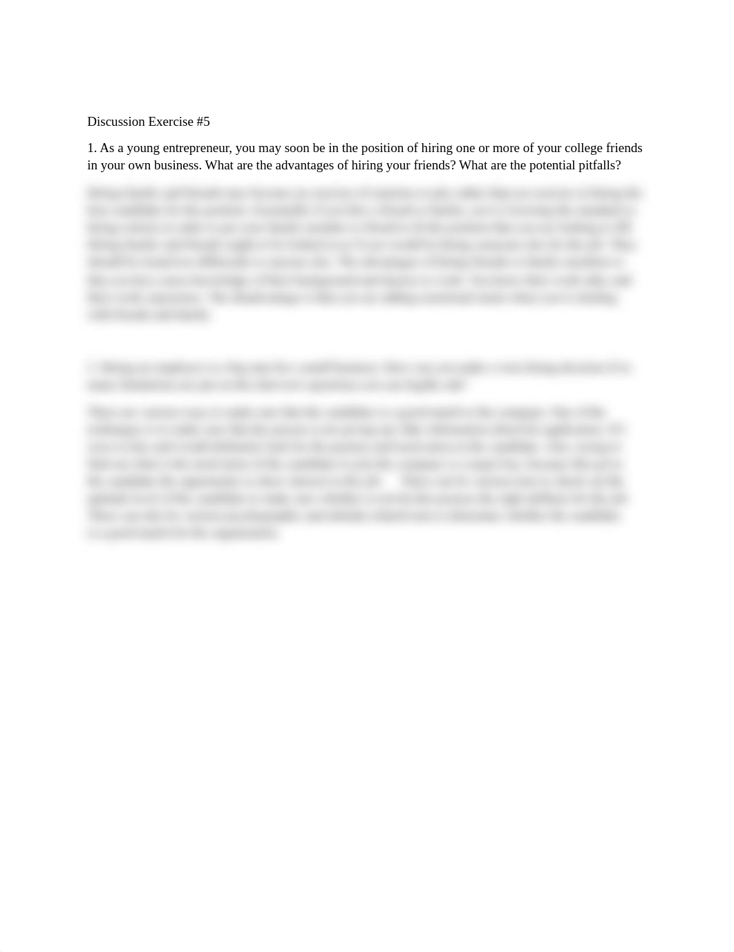 Discussion Exercise 5 - Small Business Management_da0246cvc8c_page1