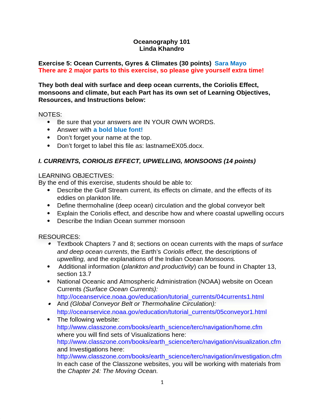 MAYOEX05 Ocean Currents, Gyres and Climates.docx_da03jdasb8f_page1