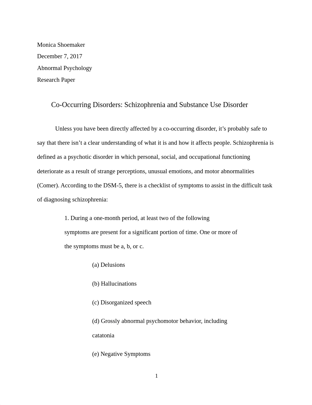 Co-Occurring Disorders - Schizophrenia and Substance Use Disorders.docx_da05esulnp1_page1