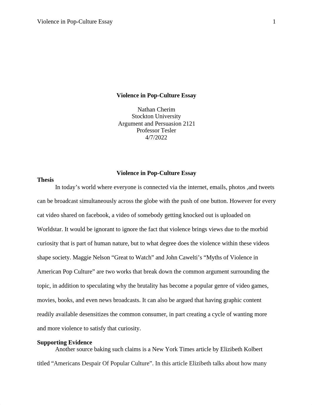 Violence in Pop-Culture Essay.docx_da091mom4e9_page1