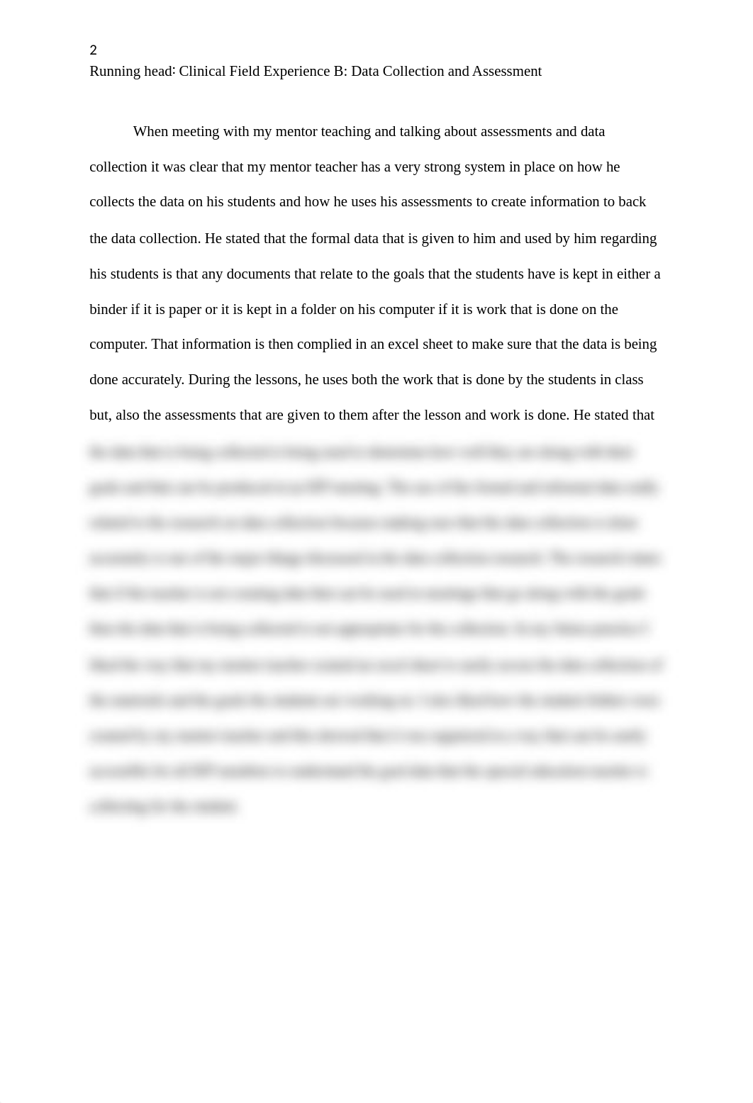 Clinical Field Experience B- Data Collection and Assessment.docx_da0dbm3cb9y_page2