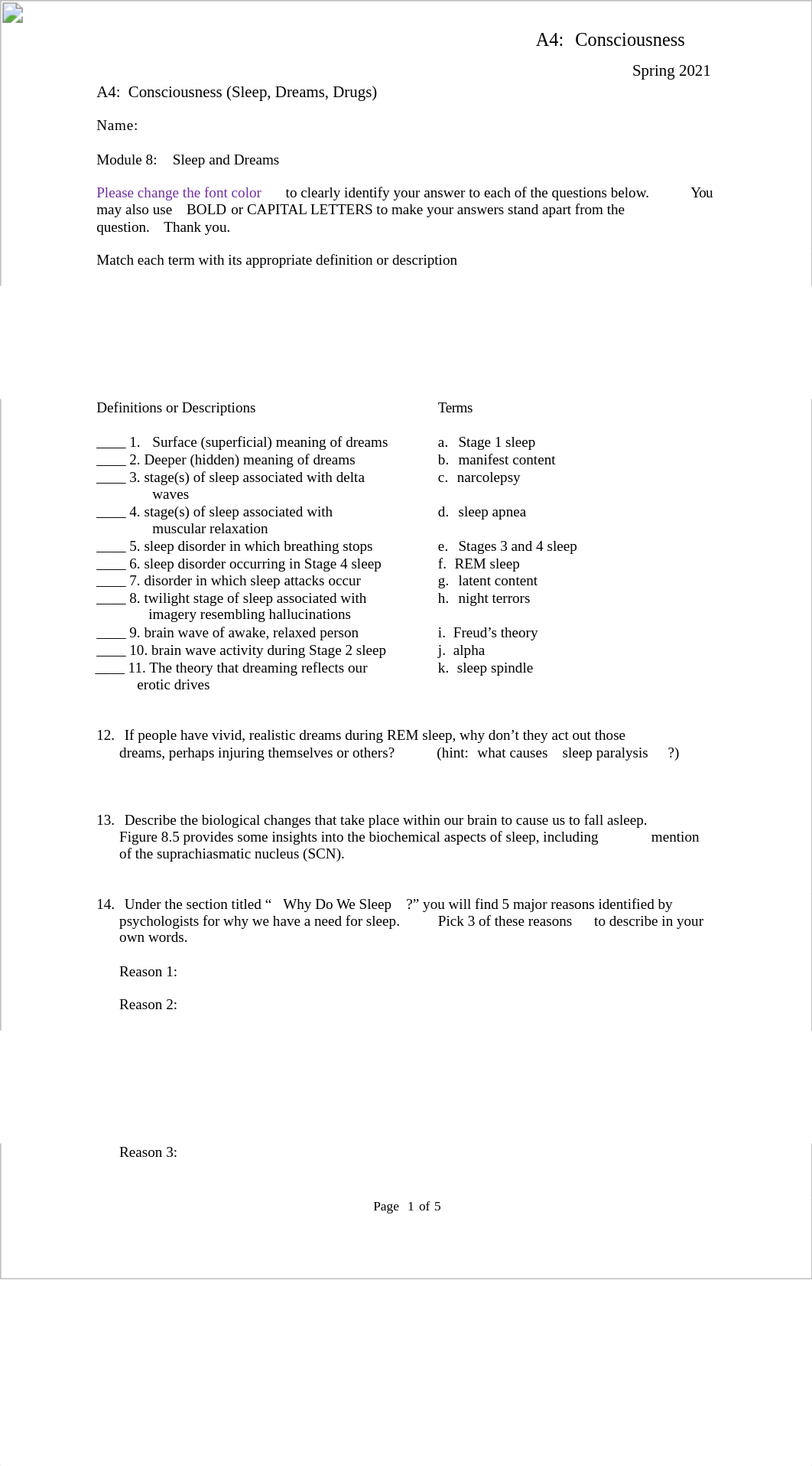 A4 Sleep, Dreams, and Drugs 12th Spr21(2).docx_da131tyy9ks_page1