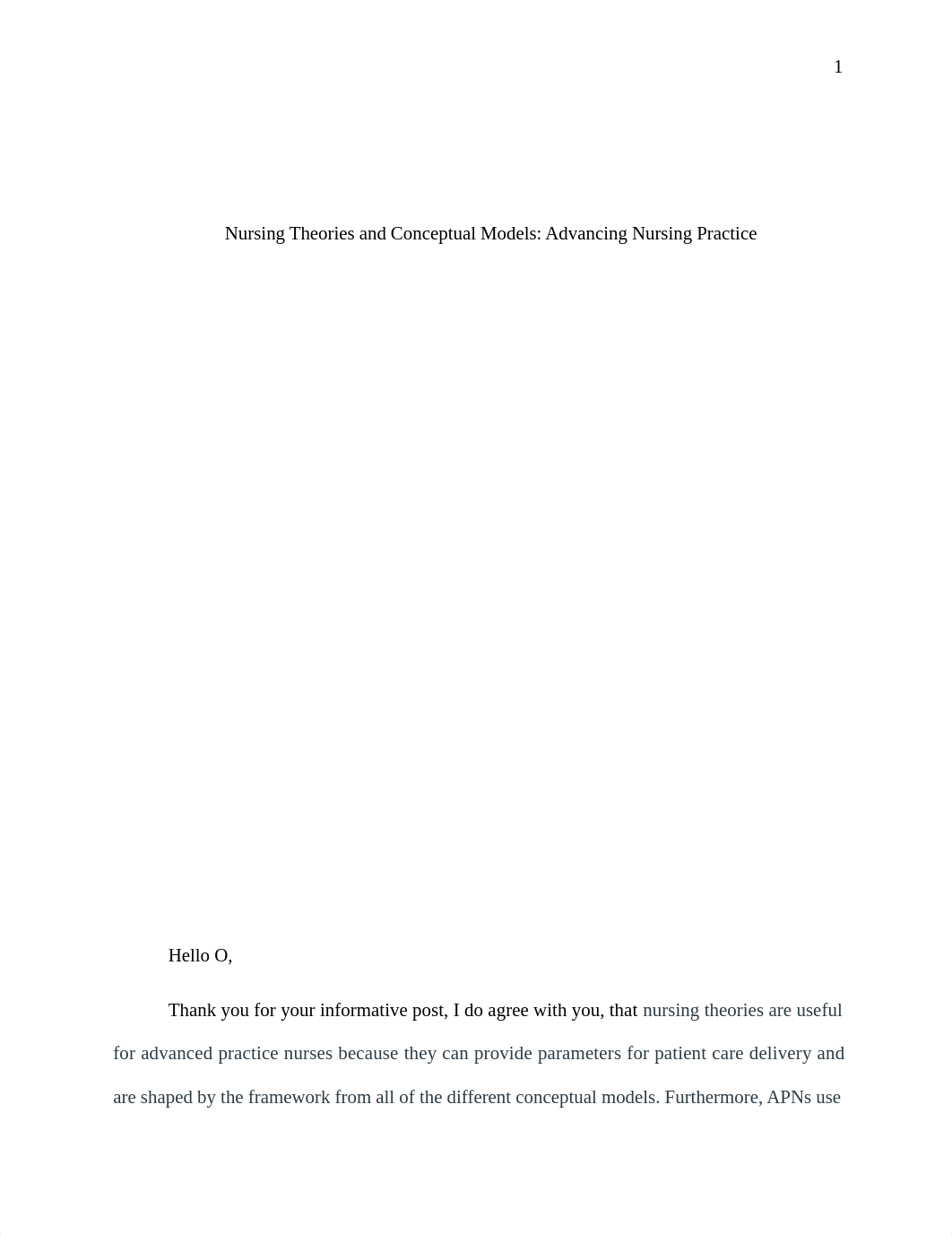 Mod 4- 501 resp1  Nursing Theories and Conceptual Models- Advancing Nursing Practice .docx_da1eo542ifq_page1