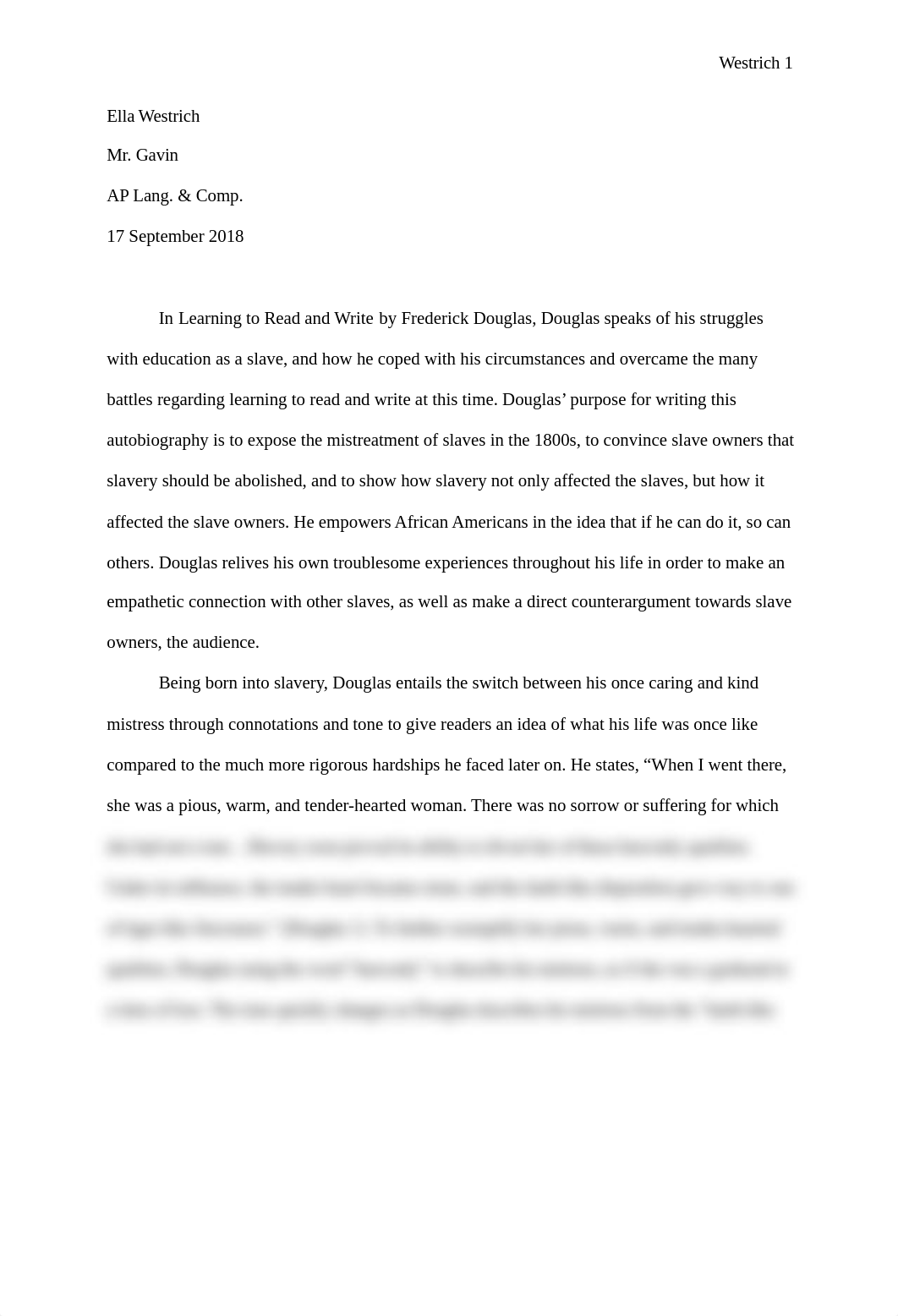 Learning to Read & Write - In Class Essay.docx_da1etod18o7_page1