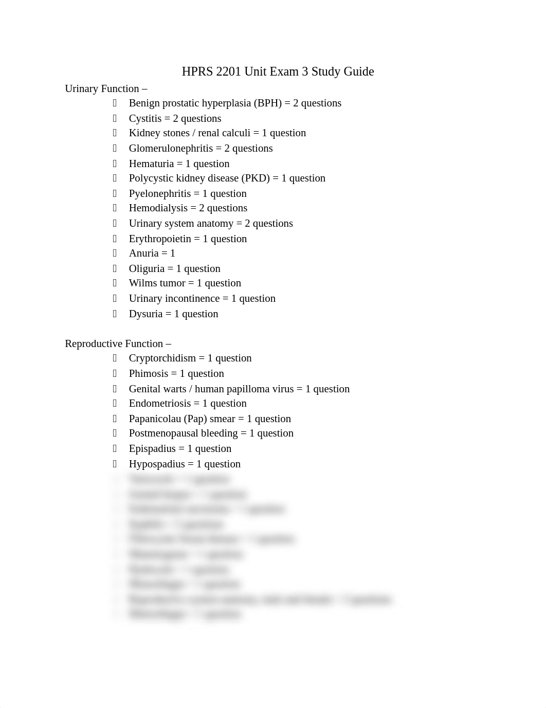 HPRS 2201.703FA Unit Exam 3 Study Guide.docx_da1kfoibrt9_page1