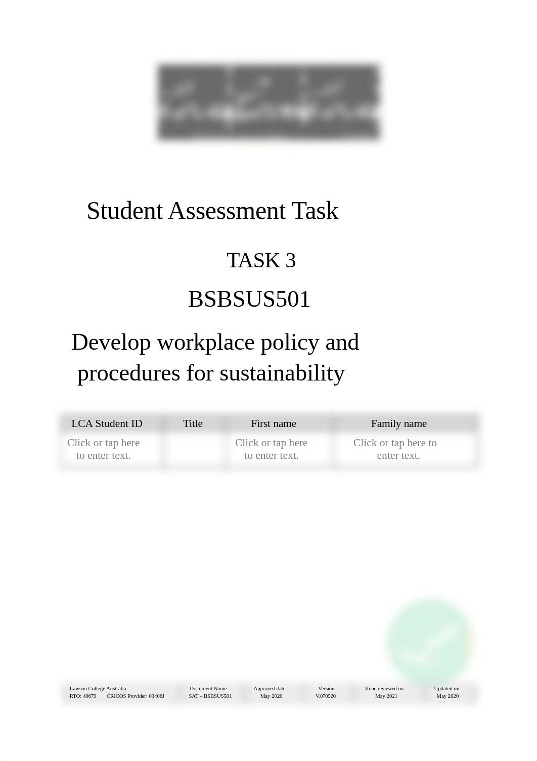 BSBSUS501 Student Assessment Task - Task 3.docx_da1ohobr2m0_page1